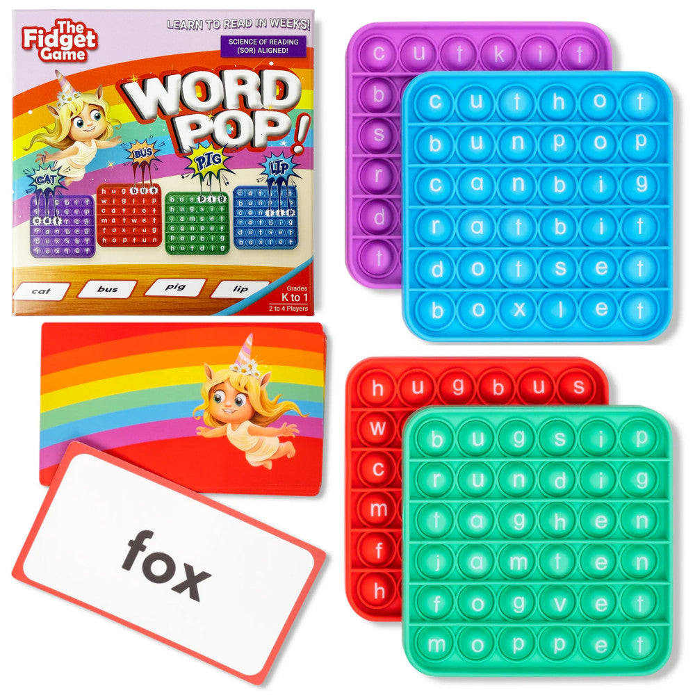 The Fidget Game Word Pop! Educational Bubble-Popping Game
