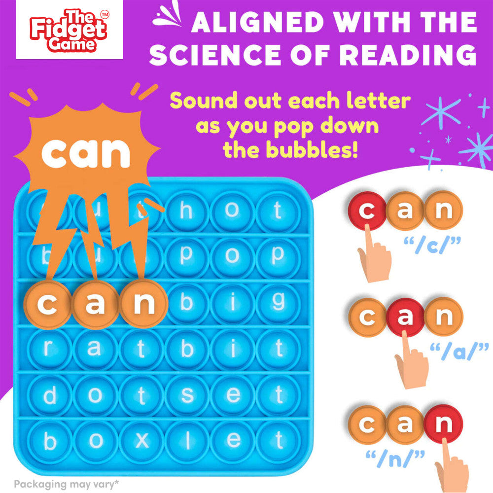 The Fidget Game Word Pop! Educational Bubble-Popping Game