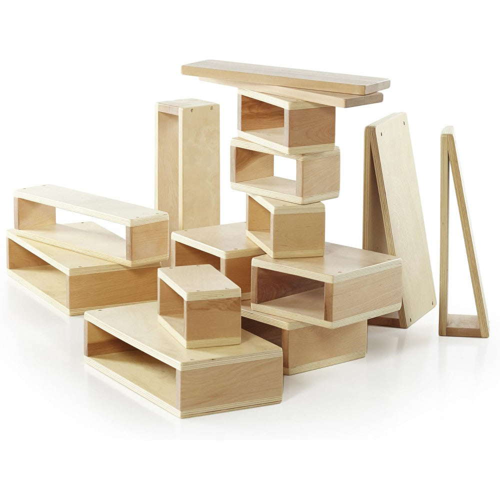Guidecraft 16-Piece Oversized Hollow Blocks Set for Kids