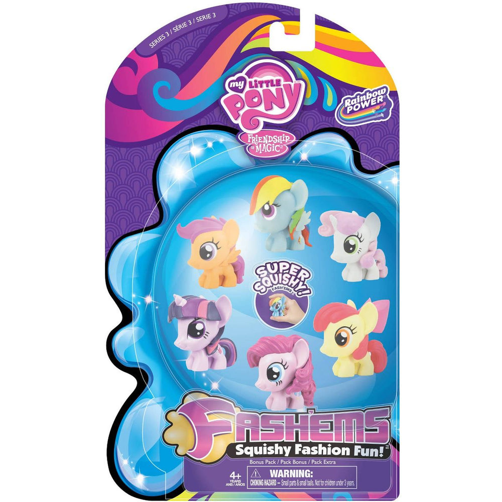 My Little Pony Fashems Squishy Mini Figures Collectible Bonus Pack Series 3