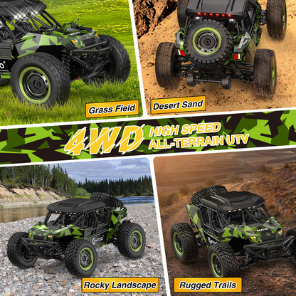Contixo HC4 Dominator 1:16 Scale RC Offroad 4WD UTV Monster Truck - Green