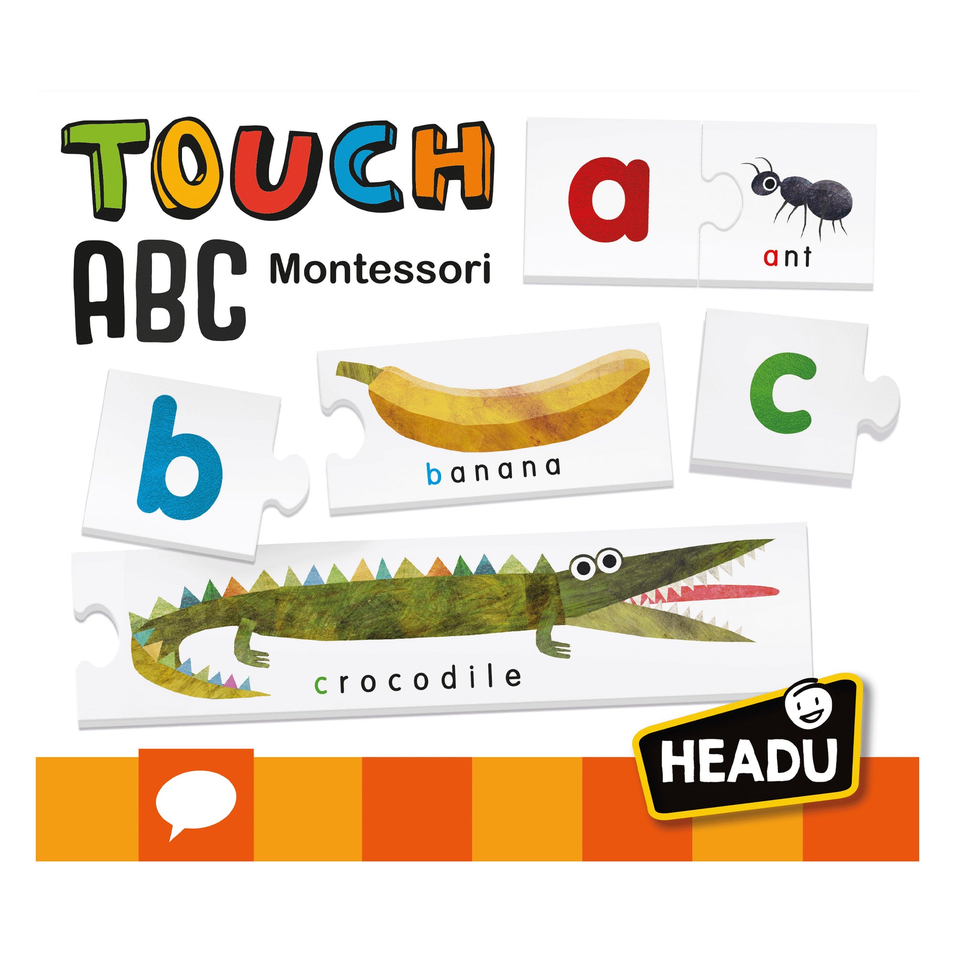 Headu Montessori Touch ABC - Interactive Tactile Alphabet Learning Toy