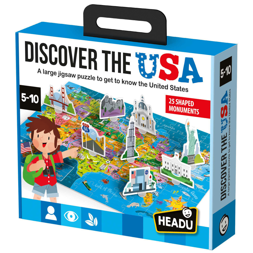 Headu Discover the USA Puzzle - 108 pc