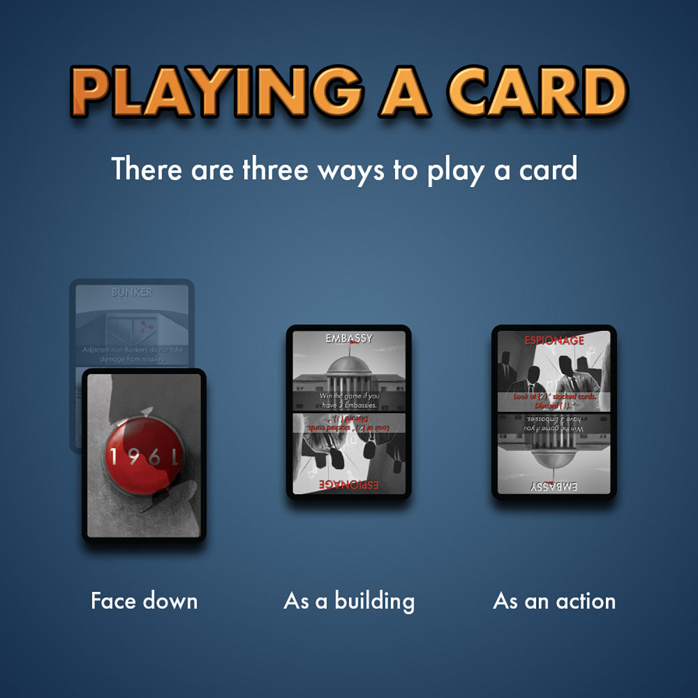 House Fish Baloon 1961 Cold War Strategy Card Game