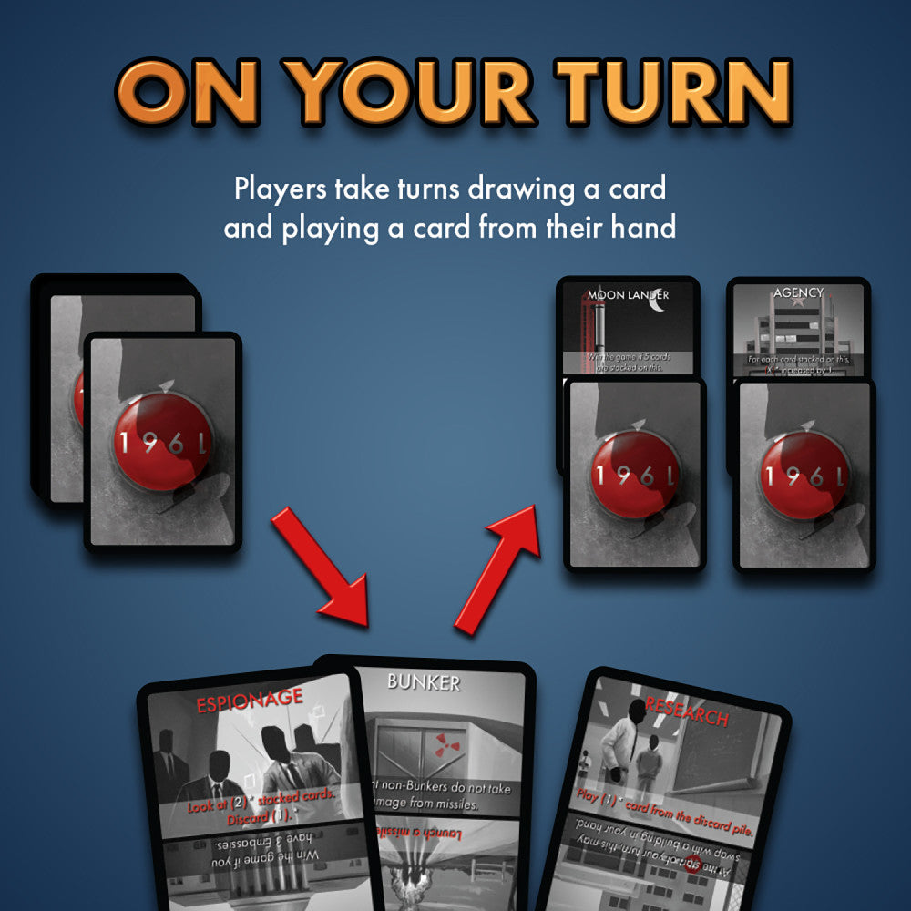 House Fish Baloon 1961 Cold War Strategy Card Game