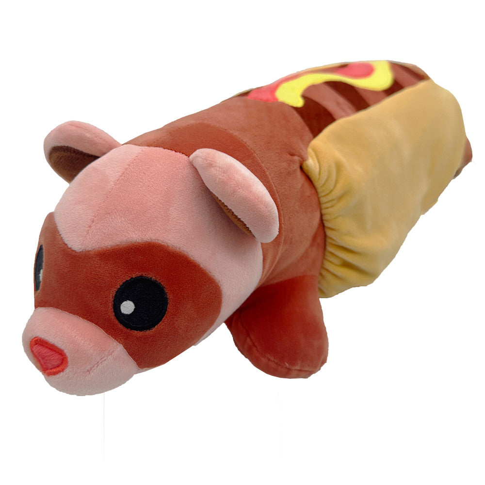 Borbs 24 inch Multicolor Hot Dog Ferret Plush