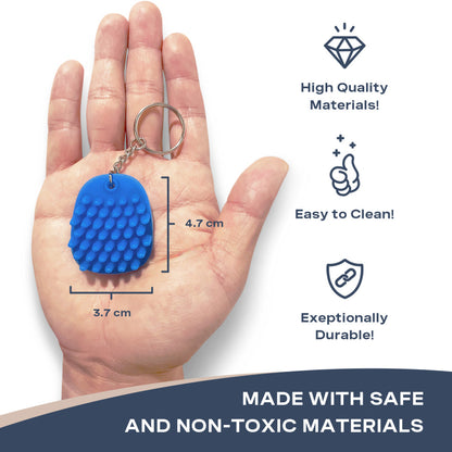 Hoglet Fidget Keychain – Blissful Blue