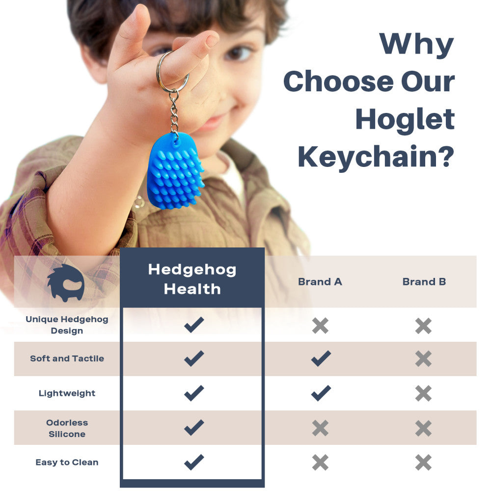 Hoglet Fidget Keychain – Blissful Blue