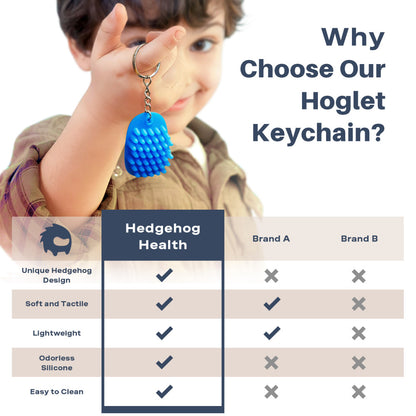 Hoglet Fidget Keychain – Blissful Blue