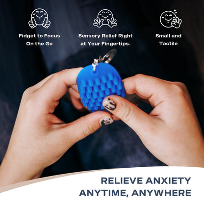 Hoglet Fidget Keychain – Blissful Blue