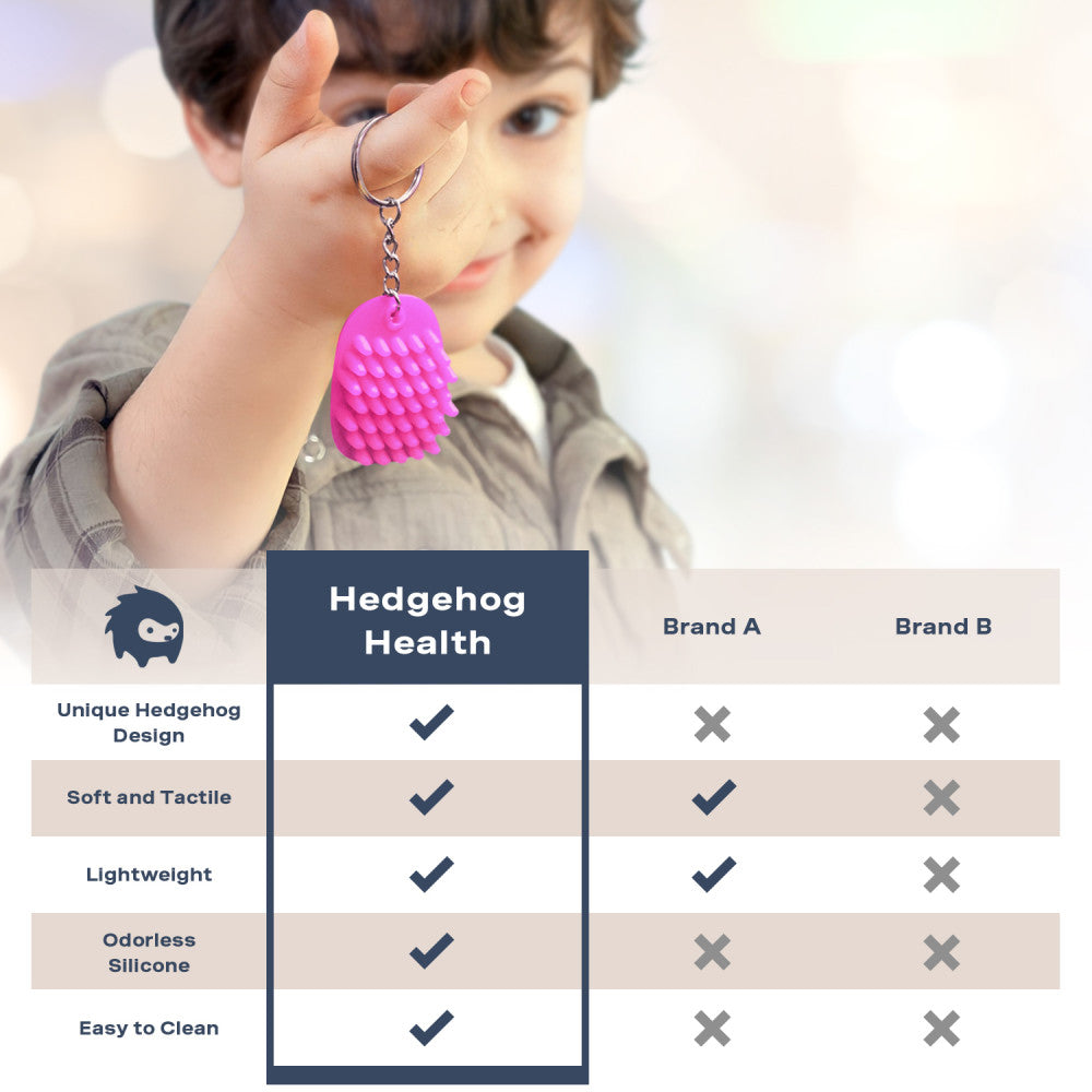 Hedgehog Fidget Keychain – Captivating Pink