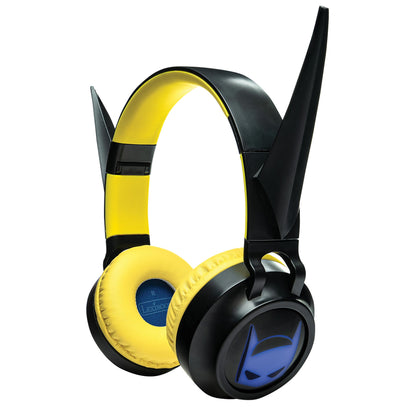 Batman-Themed Foldable Bluetooth & Wired Headphones - Volume Safe