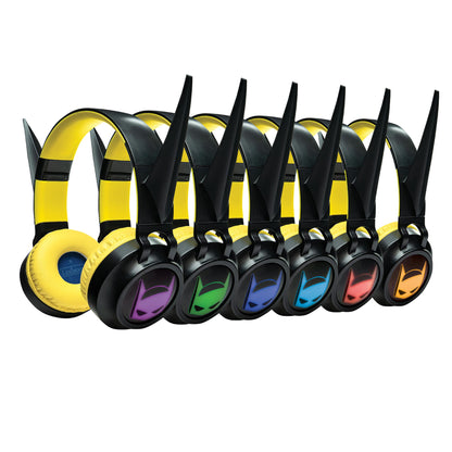 Batman-Themed Foldable Bluetooth & Wired Headphones - Volume Safe