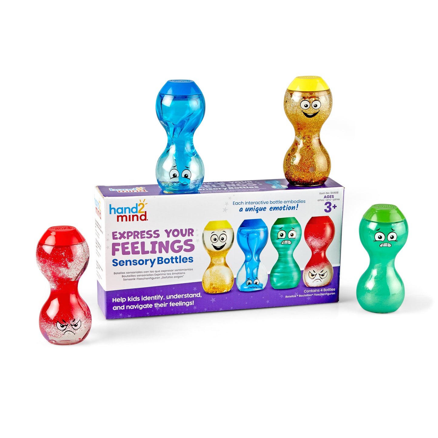 Hand2Mind Explore Emotions Sensory Bottles