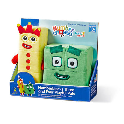 Hand2Mind Numberblocks 3 & 4 Playful Pals Plush
