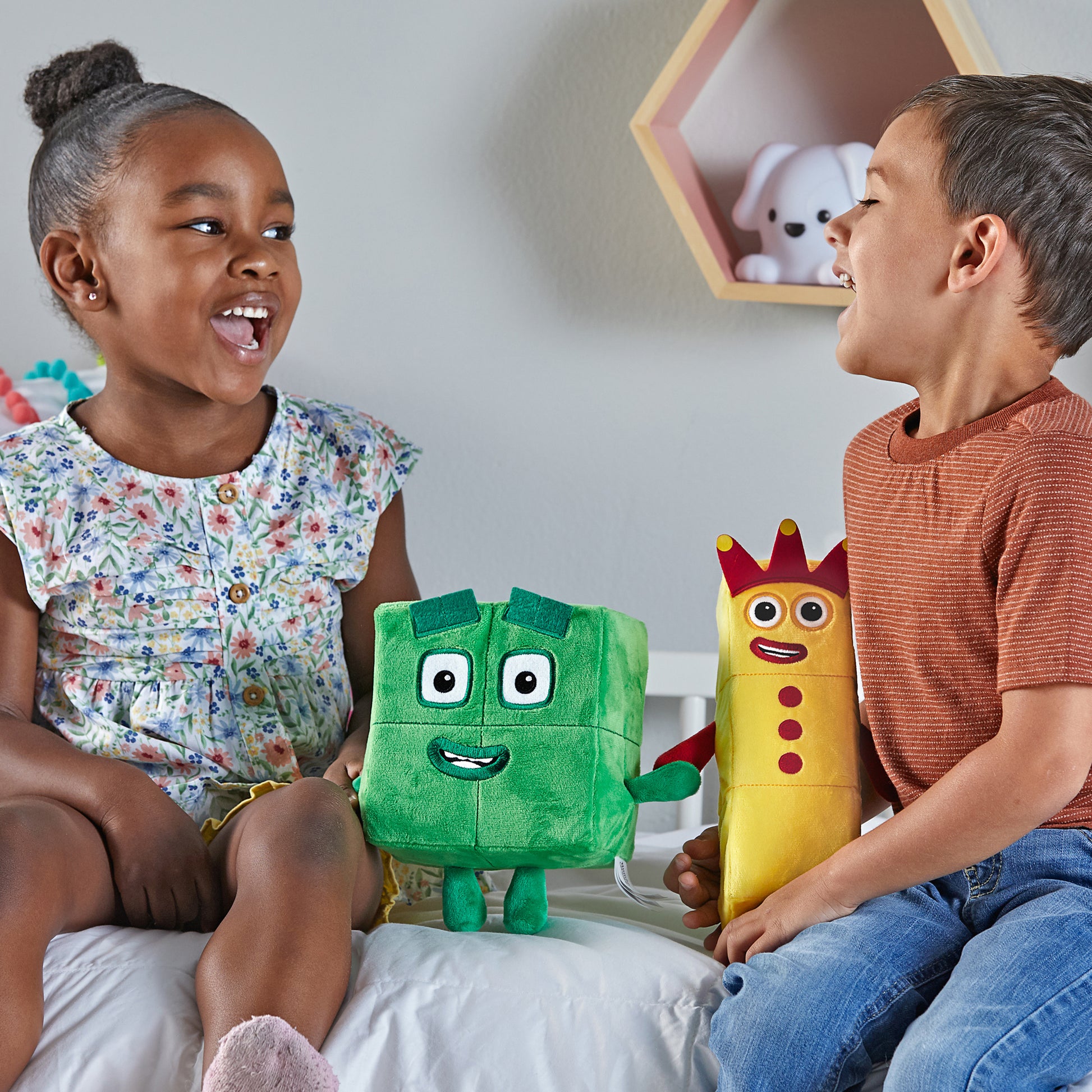 Hand2Mind Numberblocks 3 & 4 Playful Pals Plush