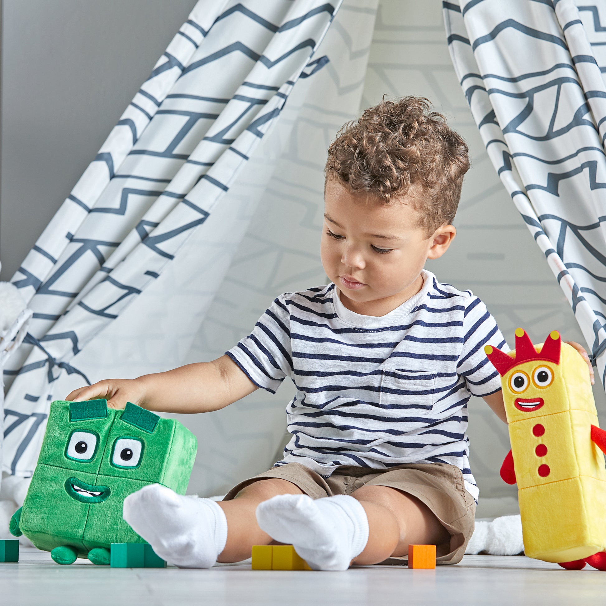 Hand2Mind Numberblocks 3 & 4 Playful Pals Plush