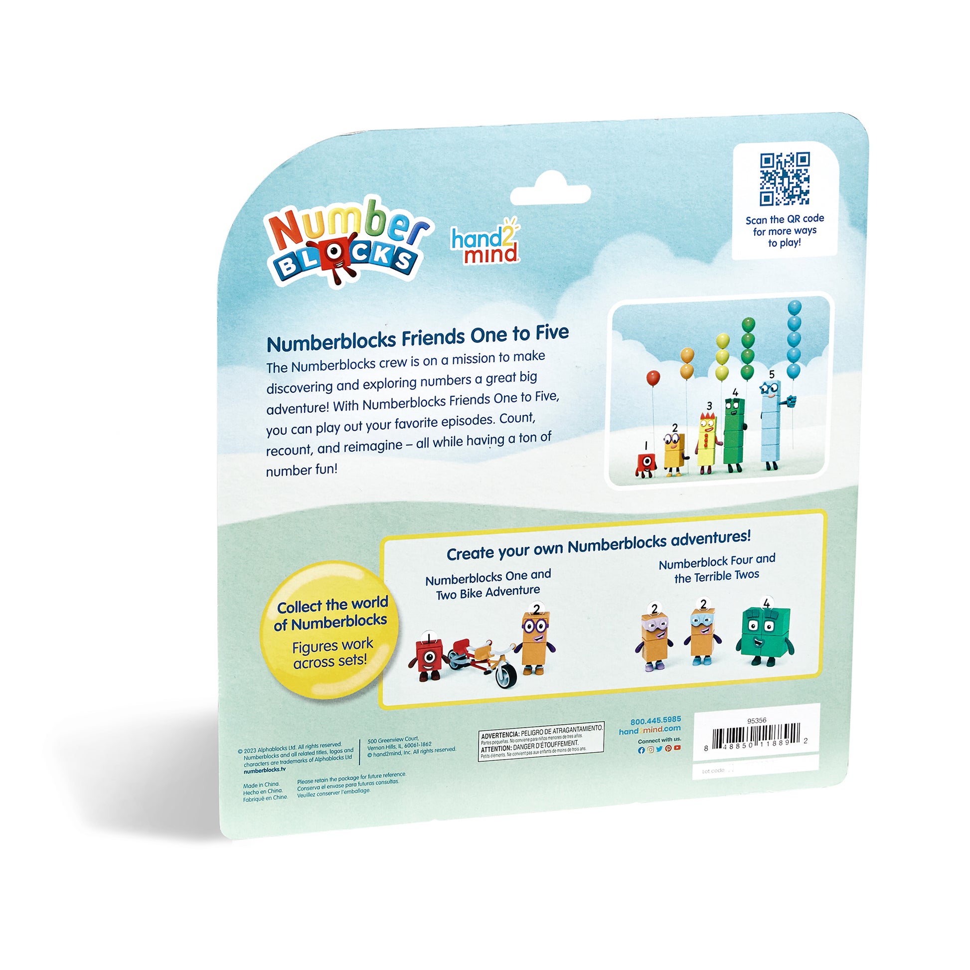 Hand2Mind Numberblocks Friends One to Five