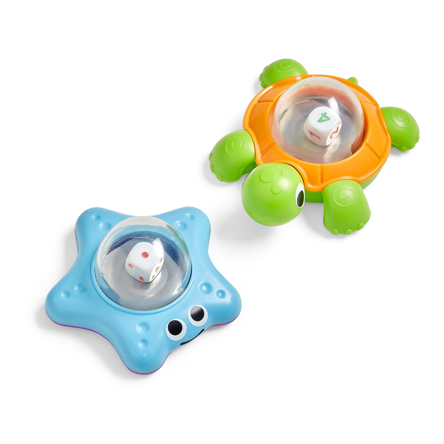 Hand2Mind Sea Animal Dice Poppers, Turtle & Starfish - Educational Counting Toy