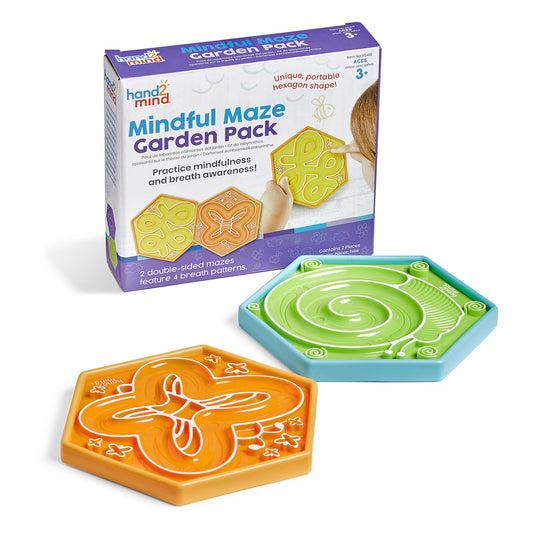 Hand2Mind Mindful Maze Garden Pack - Nature-Themed Breathing Helper