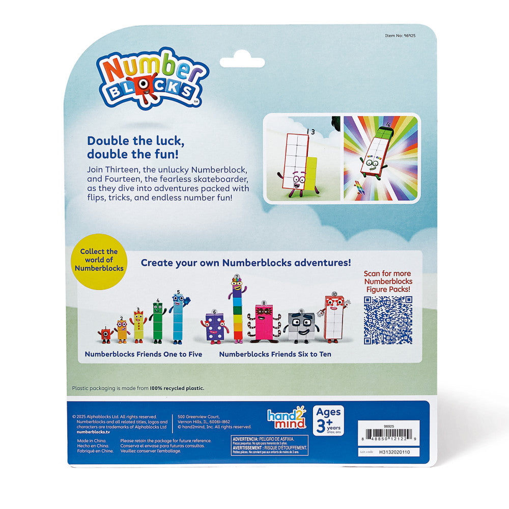 Hand2Mind Numberblocks Friends Thirteen and Fourteen - Math Adventure Pack