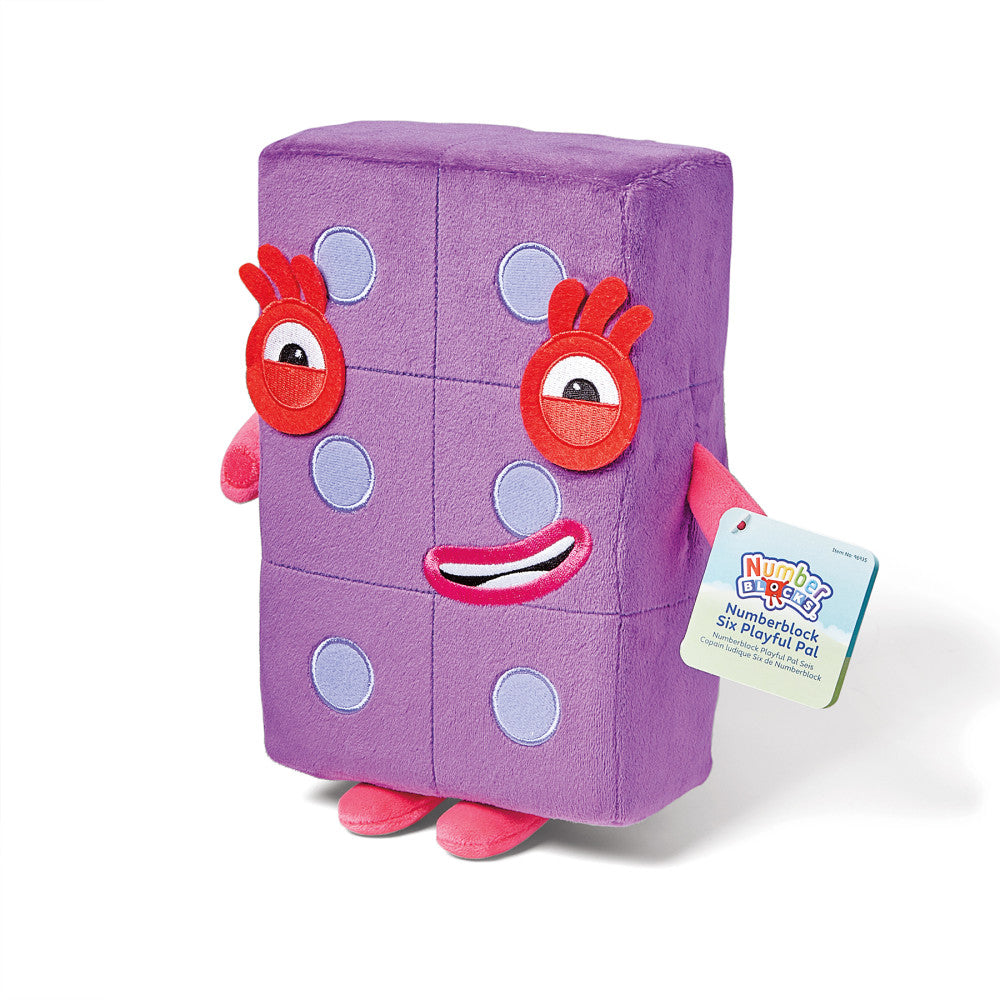 Hand2Mind Numberblocks Six Playful Pal Plush - Interactive Math Buddy