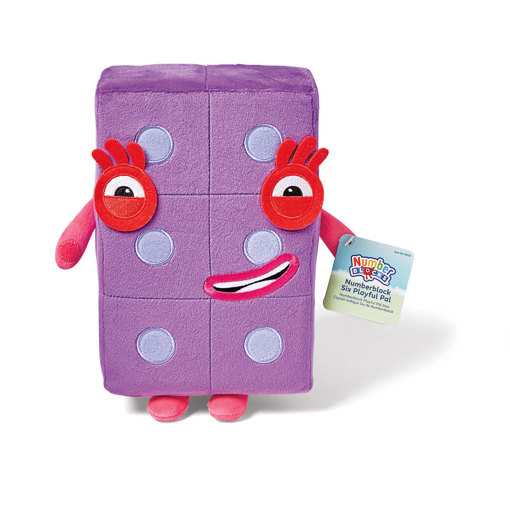 Hand2Mind Numberblocks Six Playful Pal Plush - Interactive Math Buddy