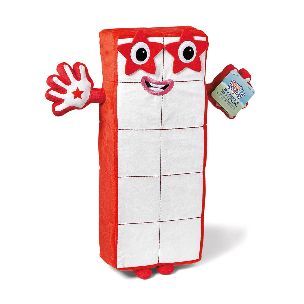 Hand2Mind Numberblocks Ten Playful Pal Plush Figure - Educational Toy