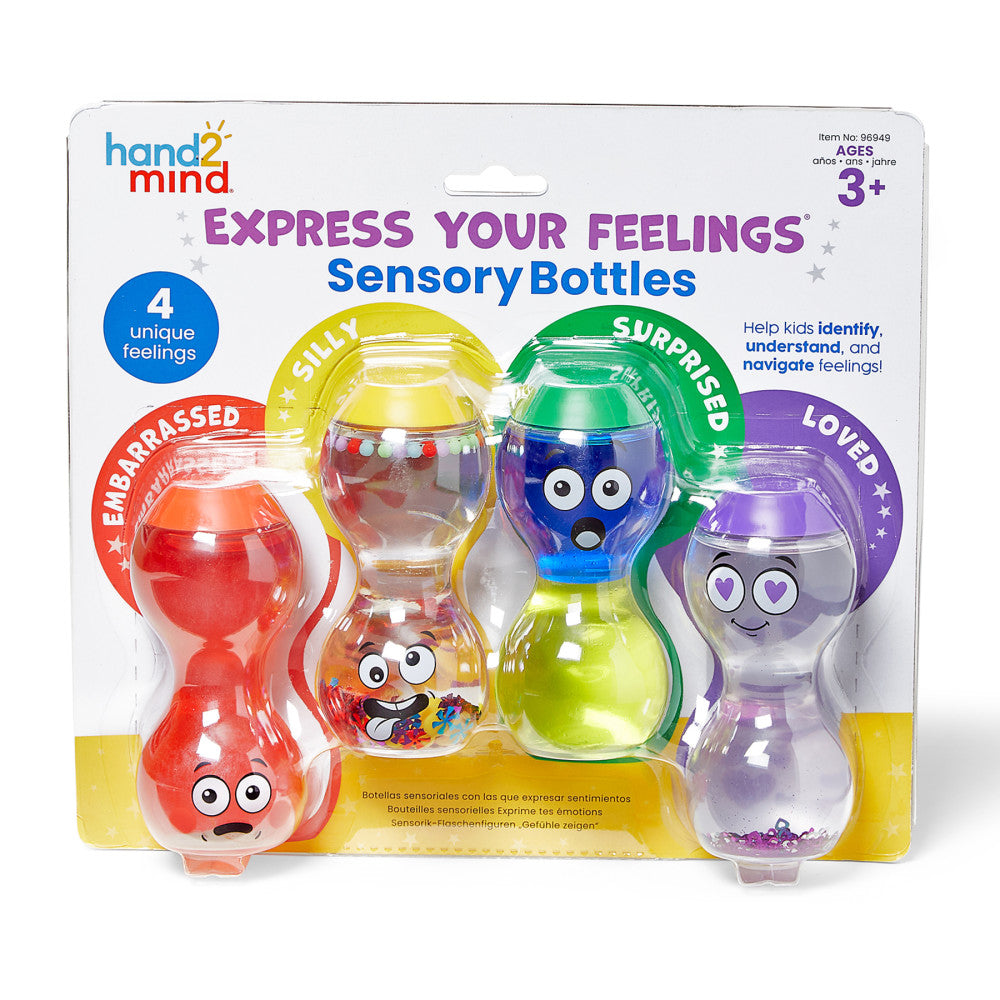 Hand2Mind - Express Your Feelings Sensory Bottles - Emotions Series 2