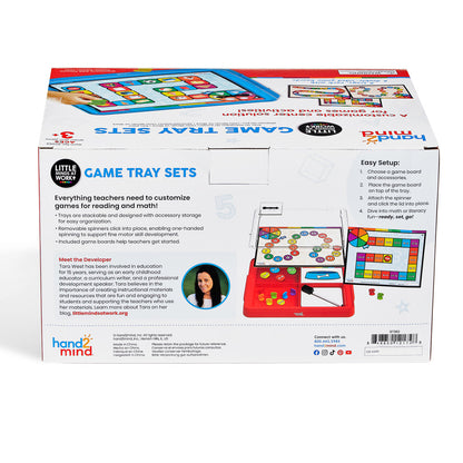 Hand2Mind Little Minds at Work - Tara West Designed Game Tray Set - Colorful