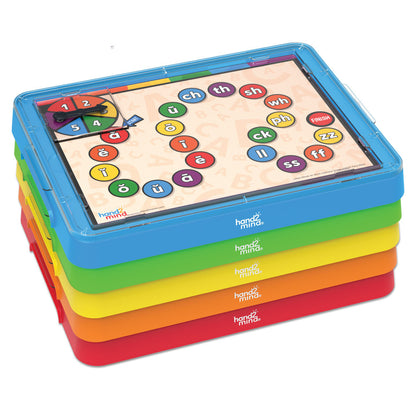 Hand2Mind Little Minds at Work - Tara West Designed Game Tray Set - Colorful