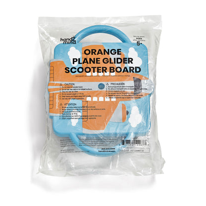 Hand2Mind - Plane Glider Scooter Board - Youth Series, Orange