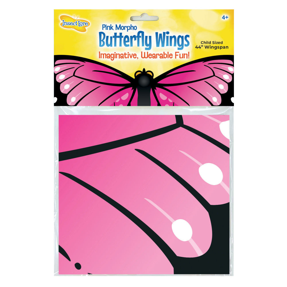 Insect Lore Dress-Up Morpho Butterfly Wings - Vibrant Pink