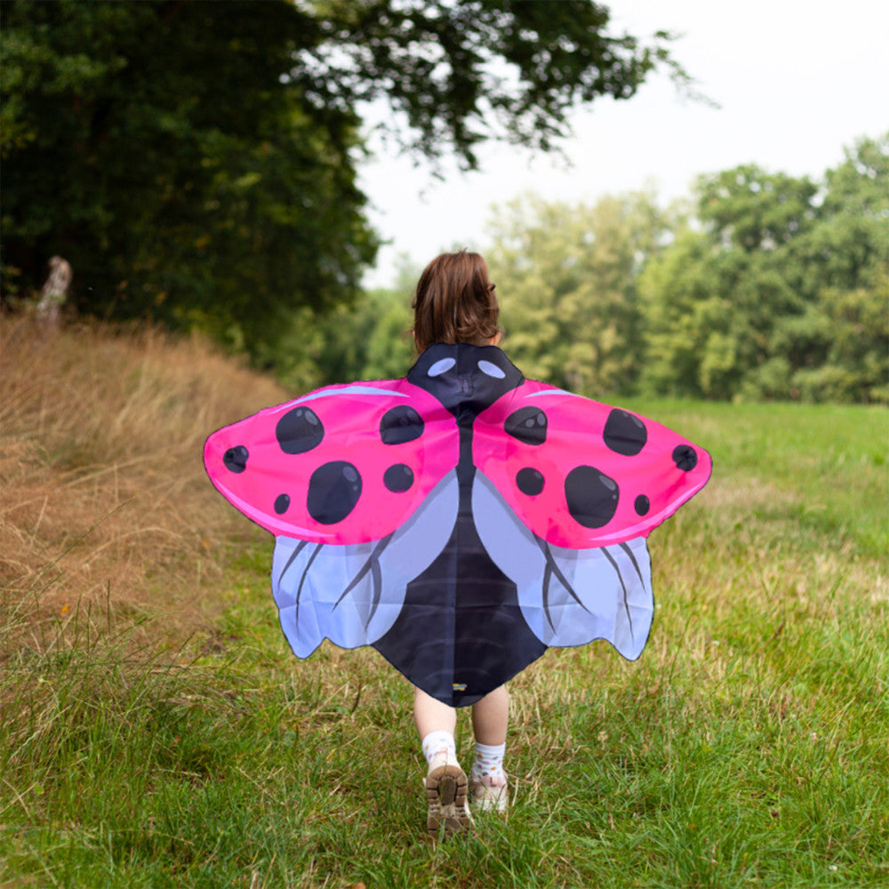 Insect Lore Pink Ladybug Dress-Up Wings for Kids