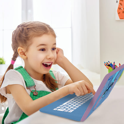 Lexibook Disney Stitch Bilingual Educational Laptop, 170 Activities, Blue