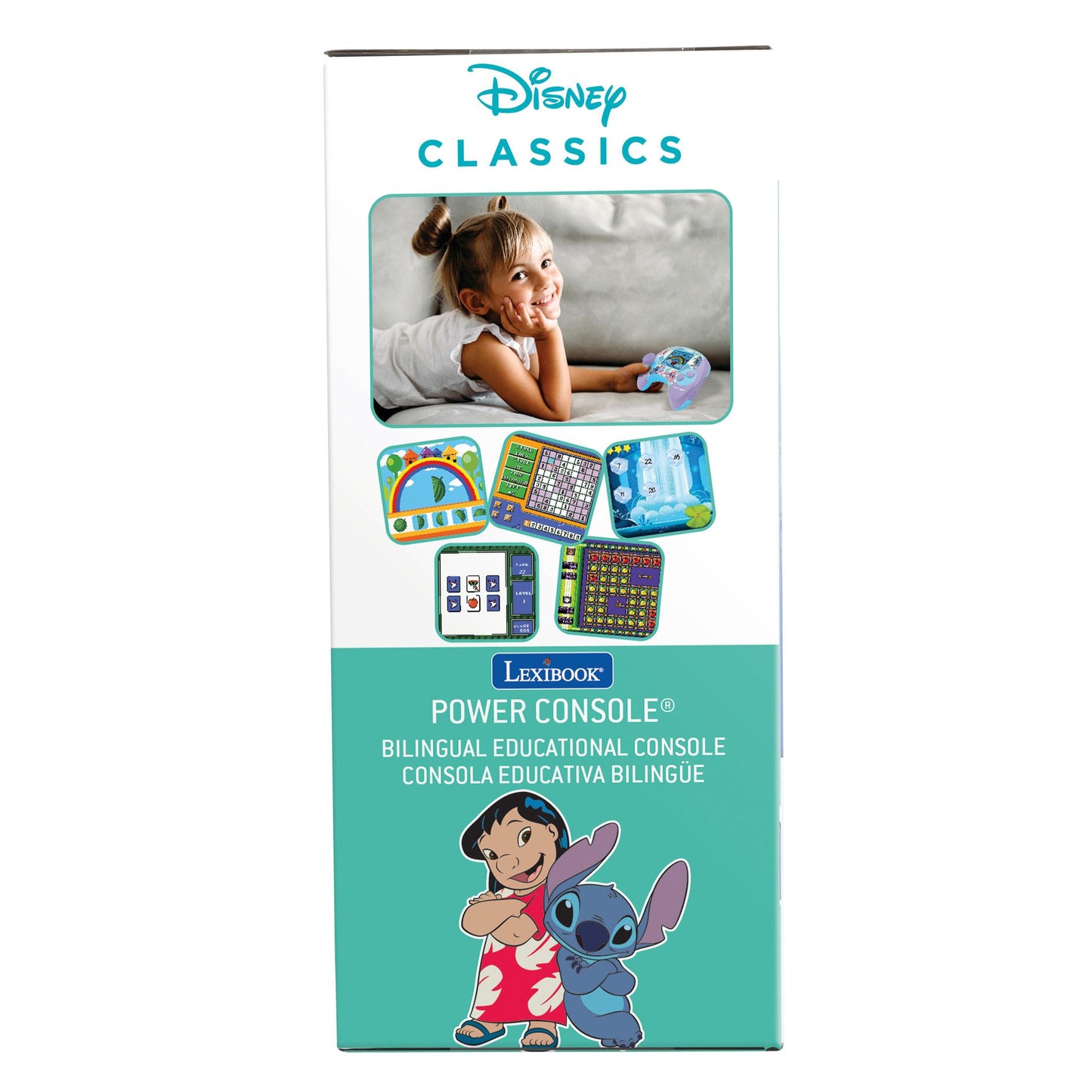 Stitch Bilingual Educational Game Console with 100 Interactive Activities