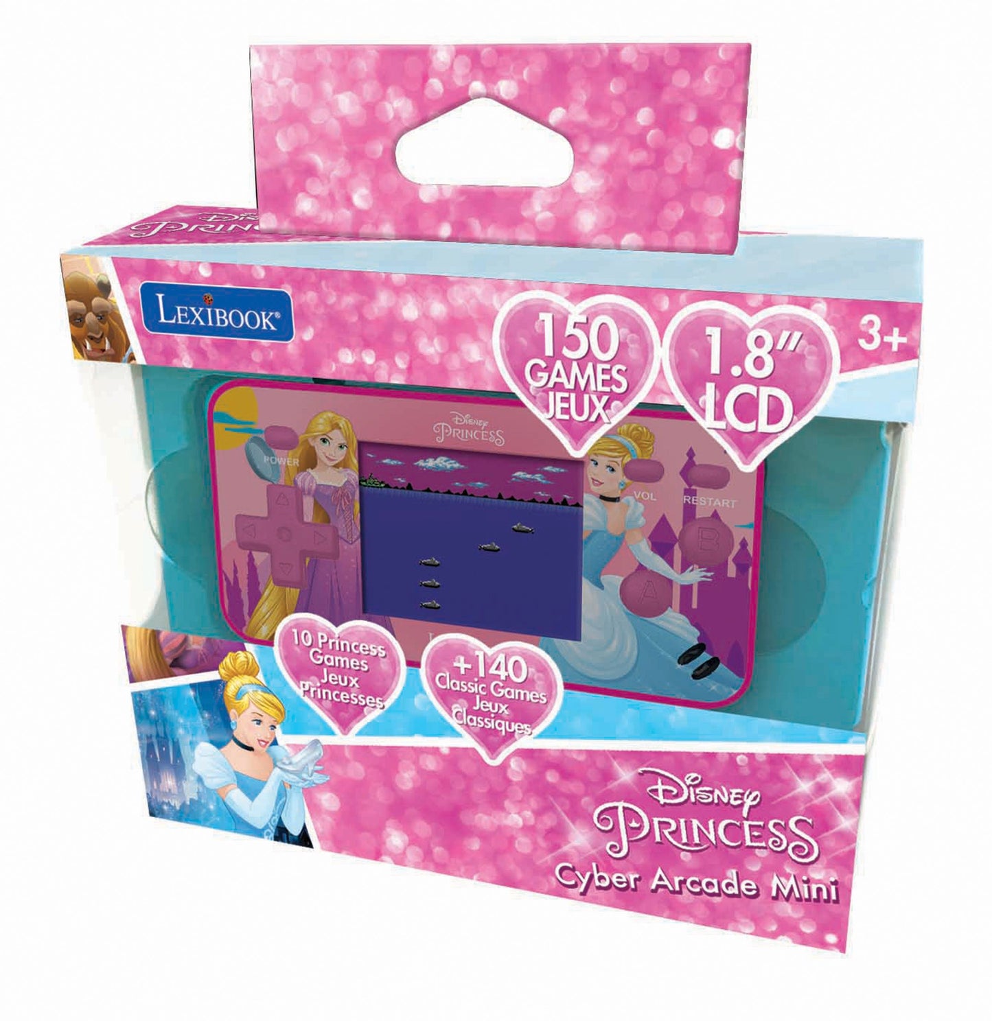 Disney Princess Handheld Console Cyber Pocket Arcade - Portable Gaming