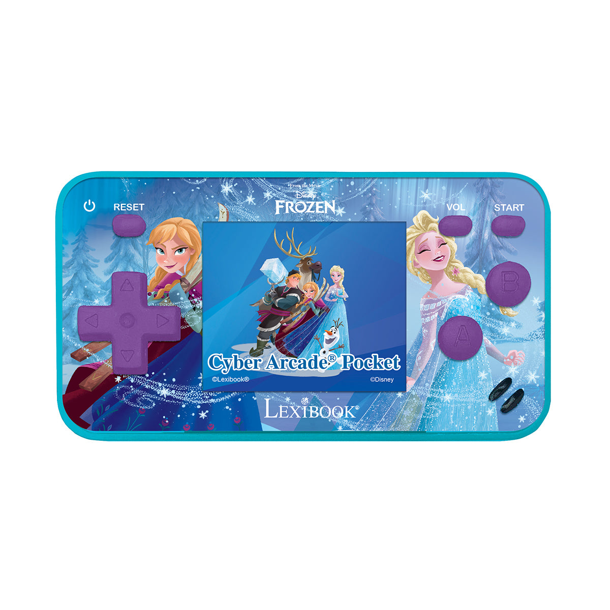 Console de jeux portable  La Reine des Neiges Cyber Arcade® Pocket - écran couleur 1.8'' (4,5 cm) 150 jeux dont 10 jeux La Reine des Neiges exclusifs