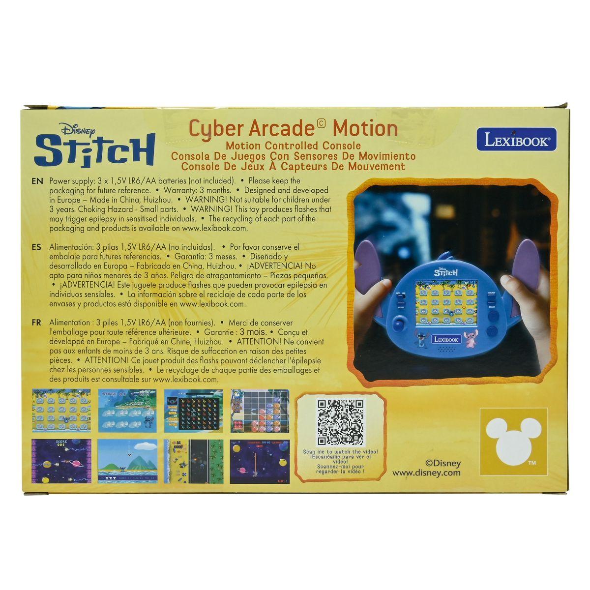 Disney Stitch Cyber Arcade Motion Console with Gesture Control and 50 Games