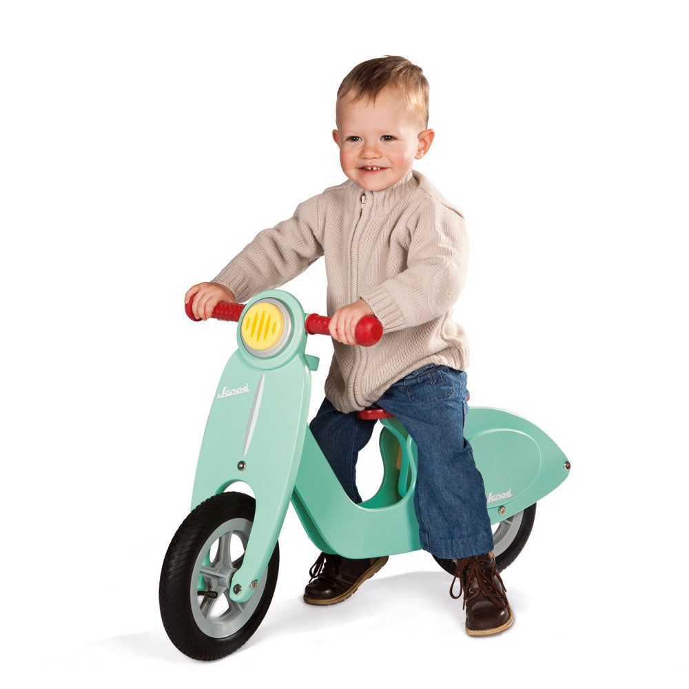 Janod Mint Scooter - Adjustable Wooden Balance Bike