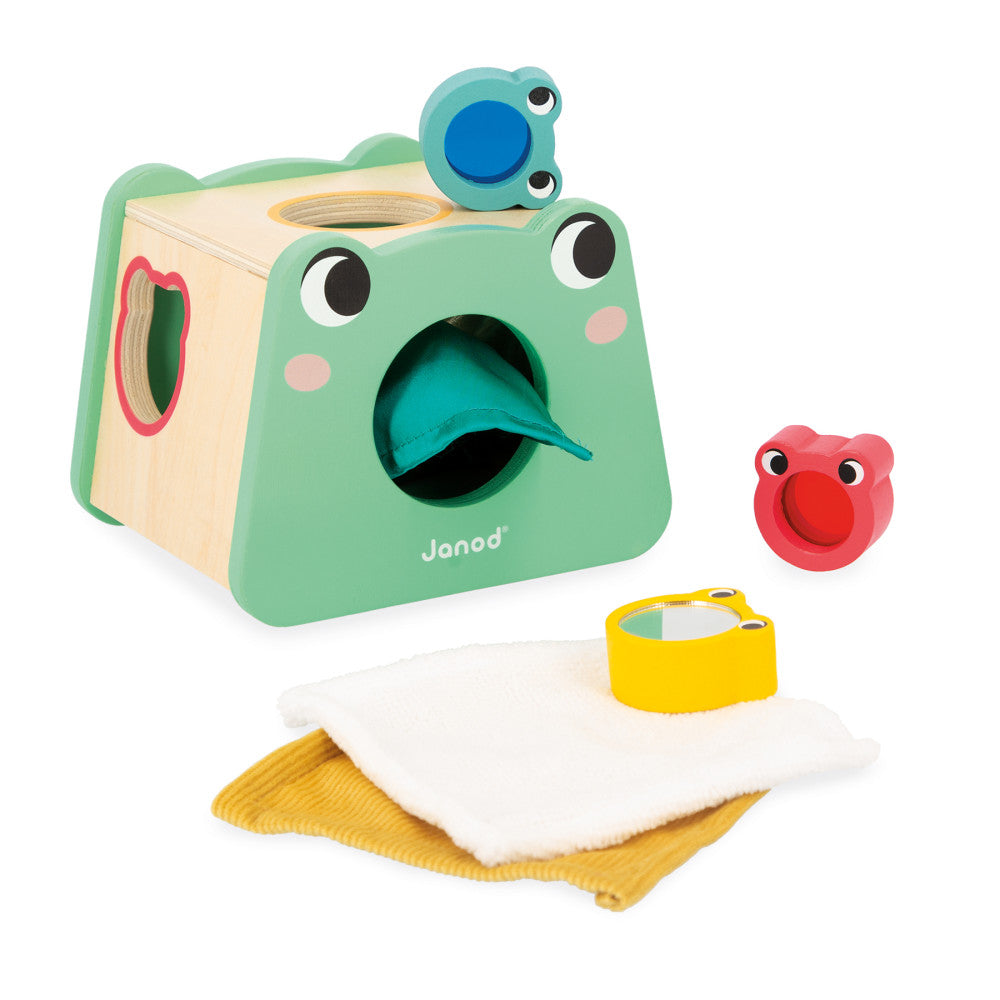 Janod Sensory Exploration Toy Box - 4 Toys for 12 Months & Up