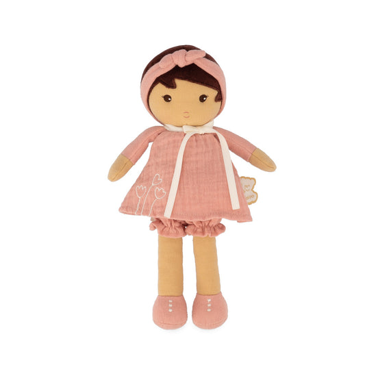 Kaloo Tendresse Amandine Doll, Medium - Maroon Dress
