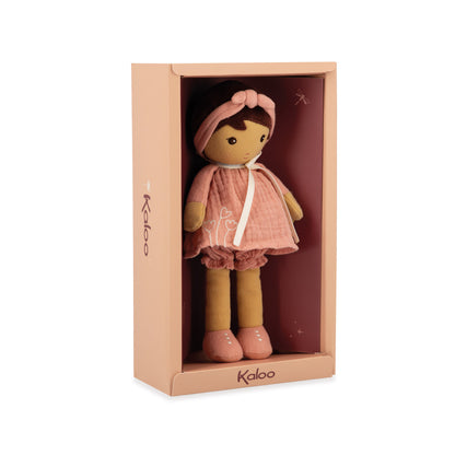 Kaloo Tendresse Amandine Doll, Medium - Maroon Dress
