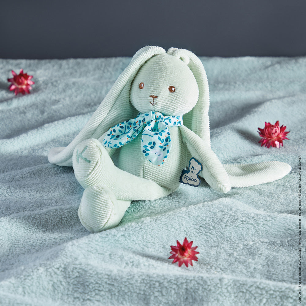 Kaloo Lapinoo 9.75 inch Plush Rabbit Doll - Aqua