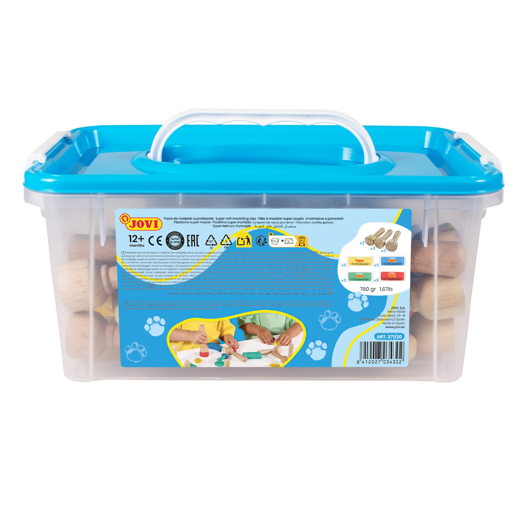 JOVI Plastilina Ultimate Sculpting Clay Set for Kids - Multicolor
