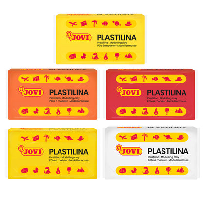 JOVI Plastilina Vegetable-Based Modeling Clay, 30 Bars - Assorted Colors