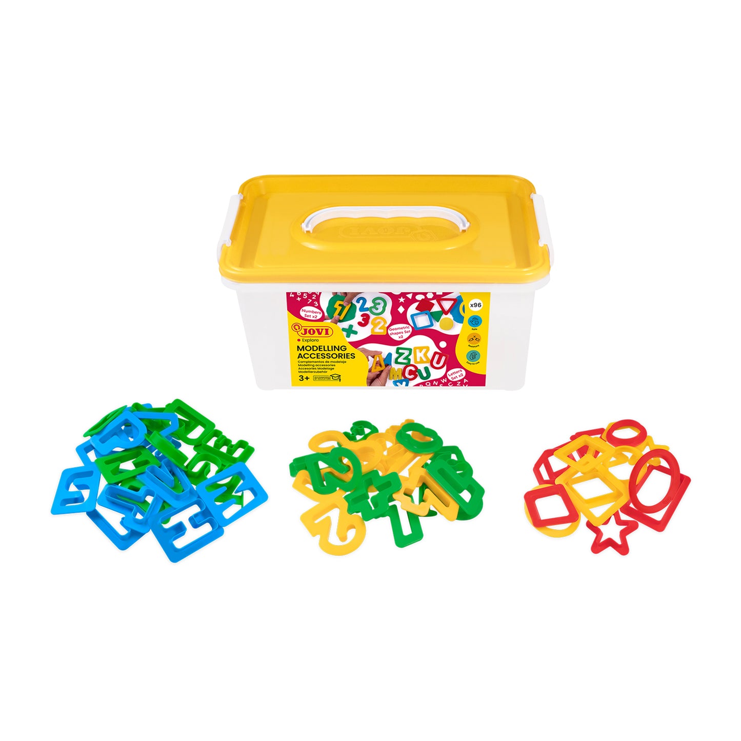 JOVI 96-Piece Dough & Clay Modelling Accessories - Multicolor