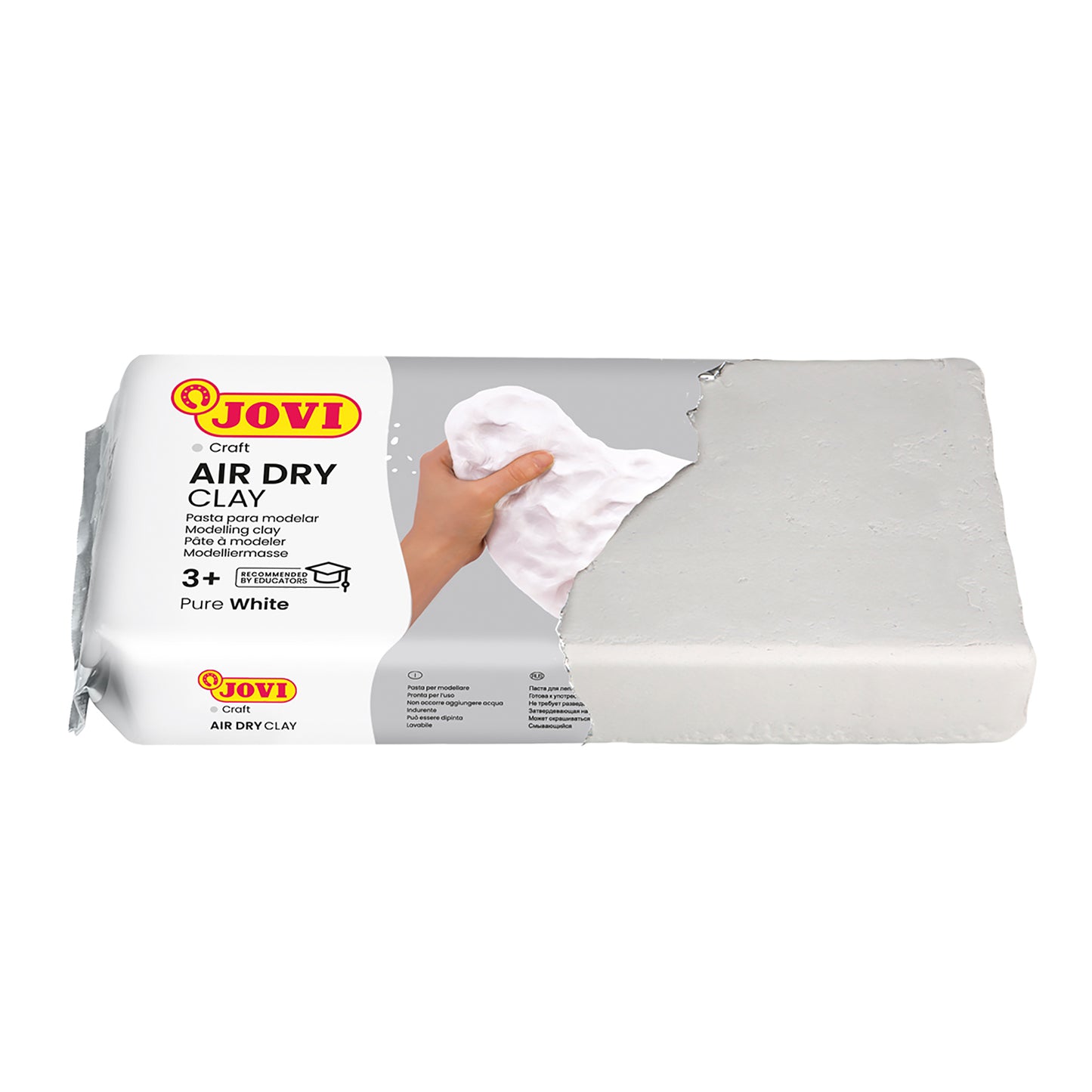 JOVI Natural Air Dry Clay Set - White, 1.1lb Each, Pack of 3