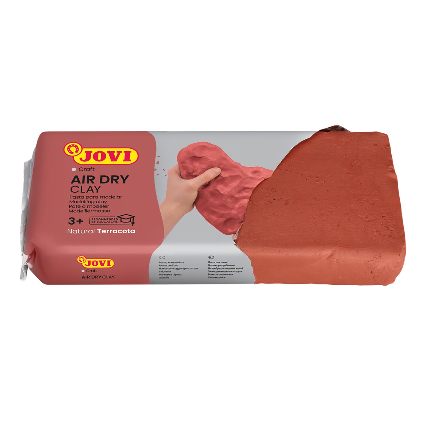 JOVI Premium Air Dry Clay, 2.2lb Bar, Terracotta - Pack of 2