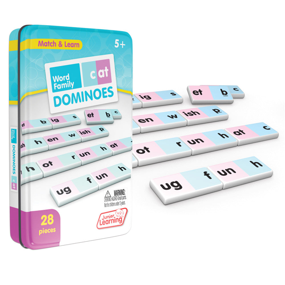 Junior Learning Word Family Dominoes - Educational Reading Game